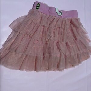Charming Pink Layered Skort for Kids